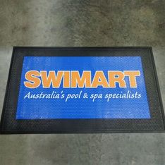 Rubber Scraper Entry Mat with Rubber Base