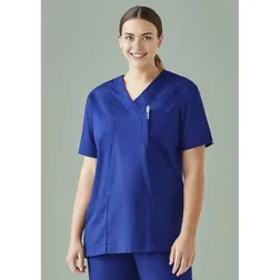 65 Polyester 35 Cotton Reversible Healthcare Scrub Tops