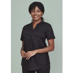 Rose Cotton Blend Healthcare Tunic with Antibacterial Treatment