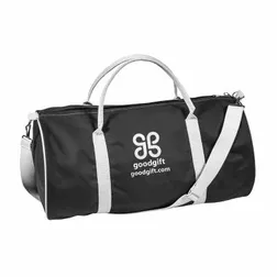 D619 Barrel Branded Travel Bags With Inside Pocket