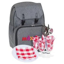 Polyester 600D Outdoor Backpack Picnic Hamper