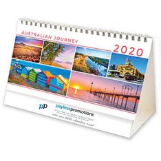 Australian Scenic Wiro Bound Monthly Desktop Planner