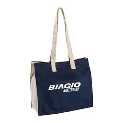 EC823 Cotton Branded Tote Bags With 260mm Drop Handle - (35.5cm x 38.5cm)