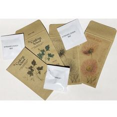 Recycled Cardboard Seed Envelope with Print