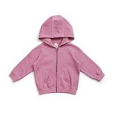 Kids Cotton Fleece Zip Hoodie with Kangaroo Pocket