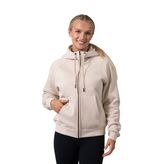 Ladies Brushed Fleece Full Zip Hoodie Cotton Blend