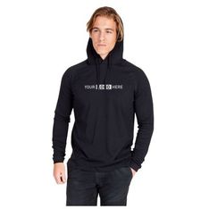 Fusion Cotton Polyester Hooded Tee Regular Fit