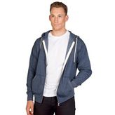 Mens Brushed Fleece Zip Hoodie with Stretch