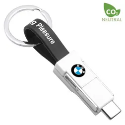 FD834 Kyoto 3 In 1 Advertising Charging Cable Keyrings