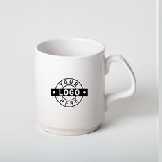 Flared Ceramic Office Mug with Wrap Printing
