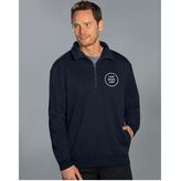 Half Zip Fleece Sweatshirt with Side Pockets