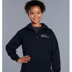 Kids Half Zip Fleece Sweat 280gsm Cotton Polyester