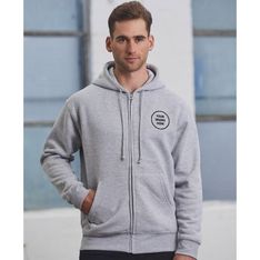 Cotton Polyester Zip Fleece for Active Men