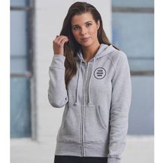 Women's 80% Cotton 20% Polyester Zip Hoodies