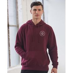 Mens 340gsm Cotton Fleece Pullover Hoodie