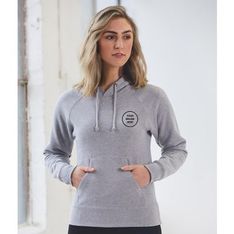 Ladies 340gsm Cotton Fleece Raglan Sleeve Pullover