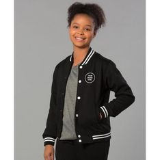 Poly Cotton Fleece Letterman Jackets for Kids