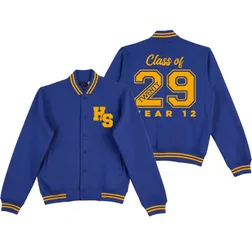 Poly-Cotton Fleece Varsity Jackets For School Leavers