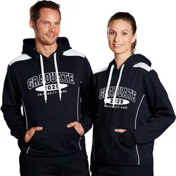 Unisex Cotton Rich Contrast Hoodie With Decoration