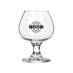 Embassy Footed Glass Brandy Snifter with Engraving