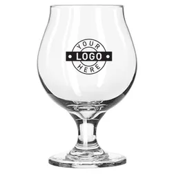 GLBGLB3808 473ml Logo Printed Belgian Beer Glasses