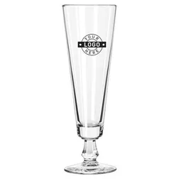 Vintage Footed Pilsner Glass 296ml Clear Engraved