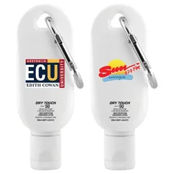 H316 SPF 50 Dry Touch Logo Sunscreen With Carabiner - 50ml