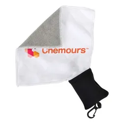 H900 Mid-Size Custom Micro Fibre Cloths With Attached Carry Pouch (140 x 140mm)