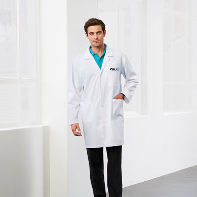 H132ML Classic Embroidered Lab Coats