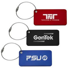 Lightweight Aluminium Travel Tag with Epoxy Dome