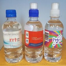 VISY Spring Water 350ml Bottles with Custom Label Printing