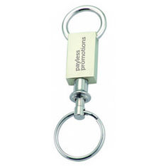 Vintage Pull Apart Nickel Key Rings
