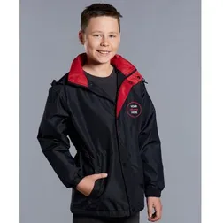 JK01K Kids Stadium Promotional Water Proof Jackets With Concealed Hood