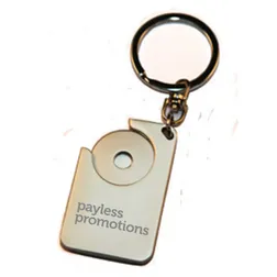 Trolley Token Keychain with Split Ring