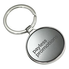 Shiny Black Nickel Plate Identification Keyrings