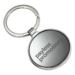 Shiny Black Nickel Plate Identification Keyrings