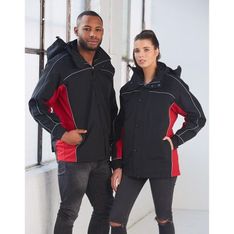 Nylon 3-in-1 Jacket with Reflective Piping