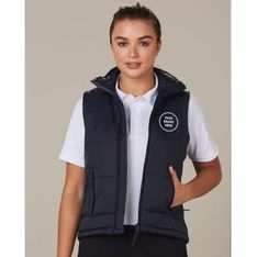 Nylon Ripstop Puffer Vest with Zipper Pockets