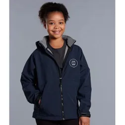 JK33K Kids Aspen Team Softshell Jackets With Detachable Hood