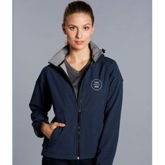 Ladies Bonded Softshell Jacket With Detachable Hood