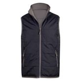 Reversible Puffer Vest Nylon Polyester Semi Dull