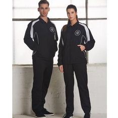 Unisex Polyester Tracksuit Jacket with Mesh Panels