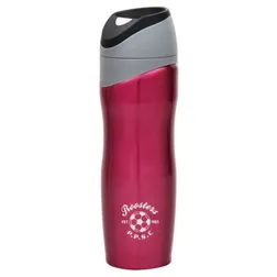 JM035 500ml Double Wall Stainless Steel Promo Travel Mugs With Push Button