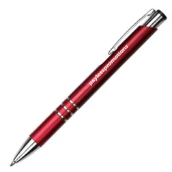 JP009 Metallic Colour Barrel Branded Pens With Three Rings