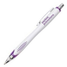 Bootes Translucent Plastic Ballpoint Pen with Metal Clip