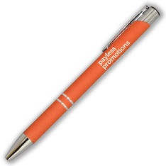 Rubber Coated Barrel Ballpoint Pens Medium Nib
