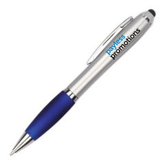 Cepheus Twist Action Plastic Stylus Pen with Chrome Trim