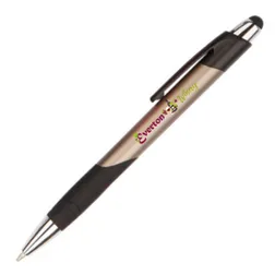 JP038 Matt Metallic Coloured Barrel Logo Pens With Solid Black Clip