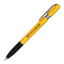 JP040 Solid Coloured Barrel Promo Pens With Push Button