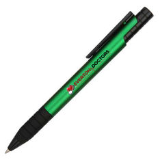 Pyxis Metallic Grip Ballpoint Pen with Rubber Grip
